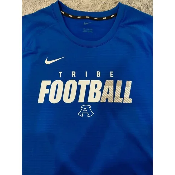 Nike Dri Fit Tribe Football Long Sleeve Jersey Pullover 2XL Blue Performance - Picture 3 of 12